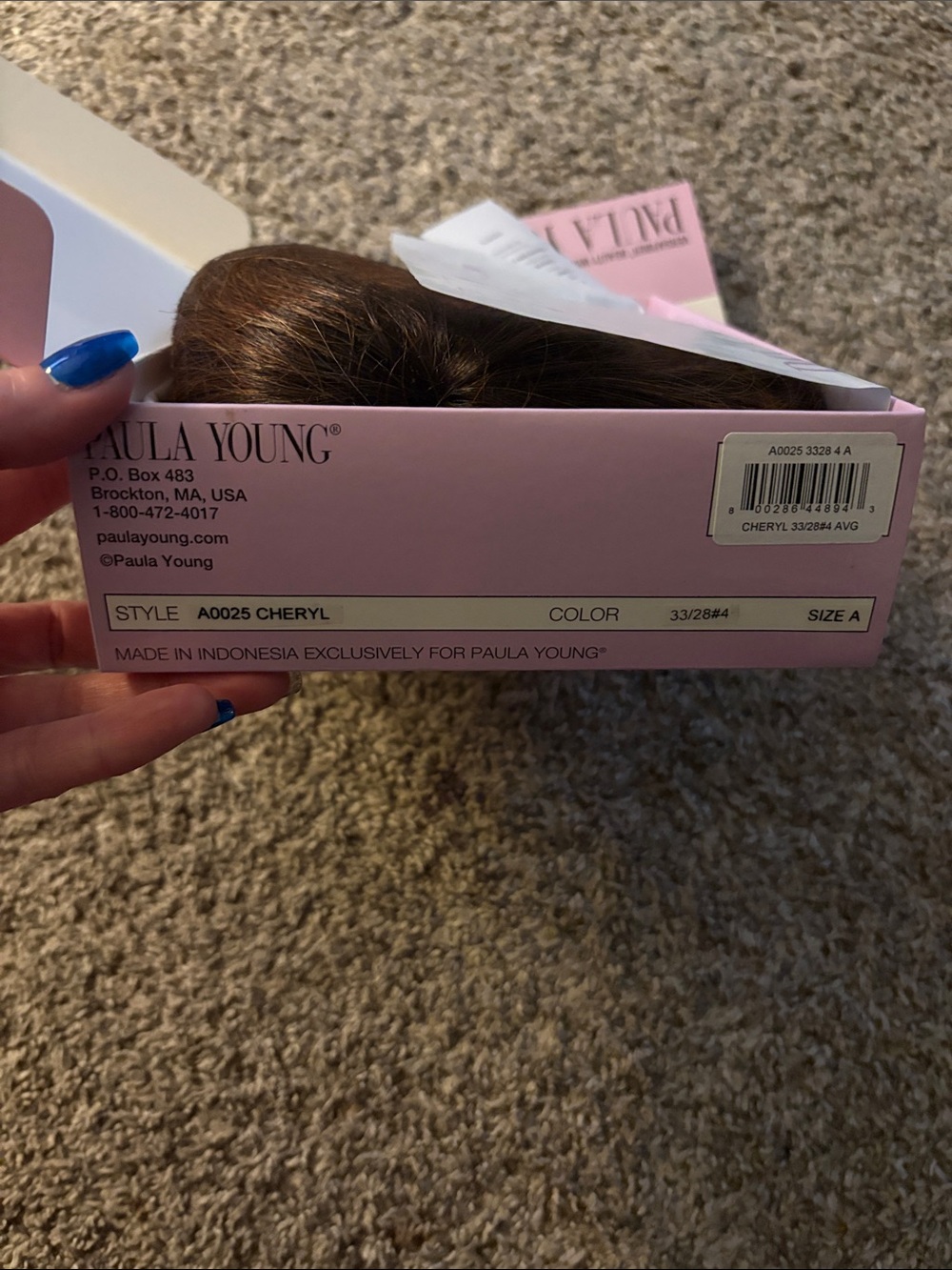 NEW Paula Young Cheryl Wig A0025 33/28#4 Average Size NIB